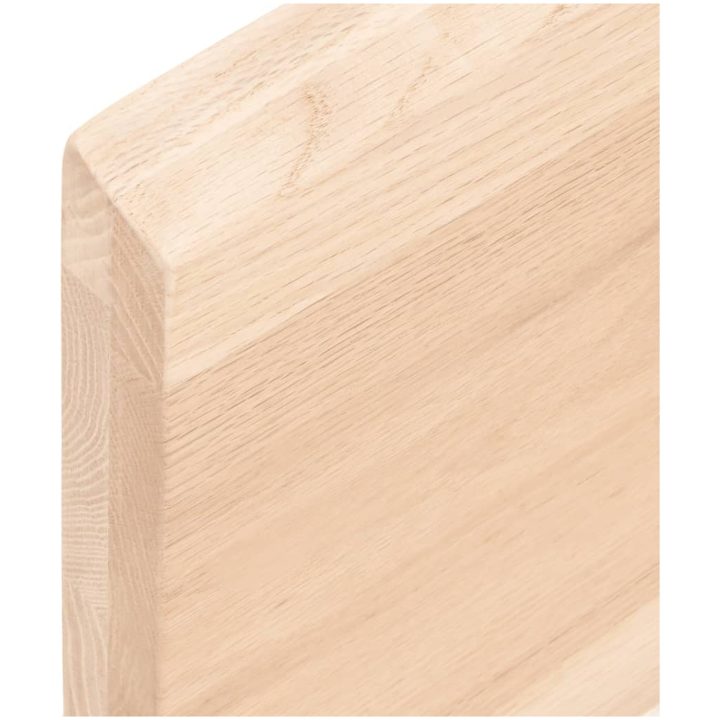 Bänkskiva för badrum 40x40x(2-4) cm obehandlat massivt trä vidaXL 40 x 40 x 4 cm – bild 7