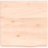 Bänkskiva för badrum 40x40x(2-6) cm obehandlat massivt trä vidaXL 40 x 40 x 6 cm – miniatyr 3