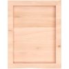 Bänkskiva för badrum 40x50x(2-4) cm obehandlat massivt trä vidaXL 40 x 50 x 4 cm – miniatyr 4