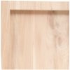 Bänkskiva för badrum 40x50x(2-4) cm obehandlat massivt trä vidaXL 40 x 50 x 4 cm – miniatyr 6