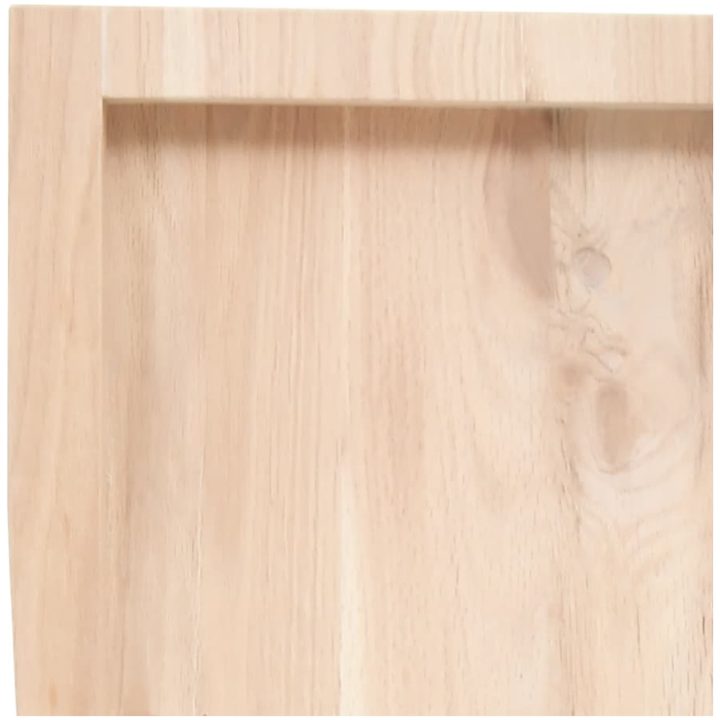 Bänkskiva för badrum 40x50x(2-4) cm obehandlat massivt trä vidaXL 40 x 50 x 4 cm – bild 6