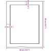 Bänkskiva för badrum 40x50x(2-6) cm obehandlat massivt trä vidaXL 40 x 50 x 6 cm – miniatyr 9