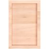 Bänkskiva för badrum 40x60x(2-4) cm obehandlat massivt trä vidaXL 40 x 60 x 4 cm – miniatyr 4