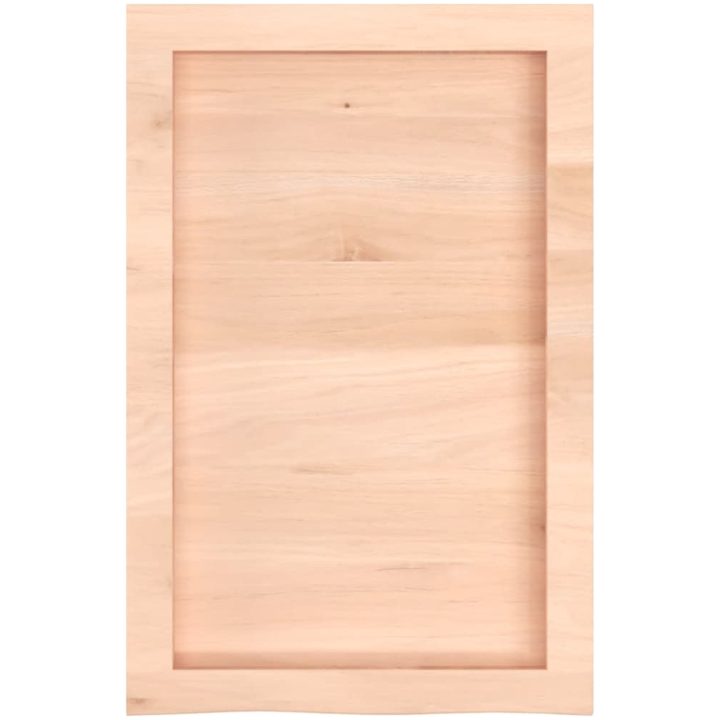 Bänkskiva för badrum 40x60x(2-4) cm obehandlat massivt trä vidaXL 40 x 60 x 4 cm – bild 4