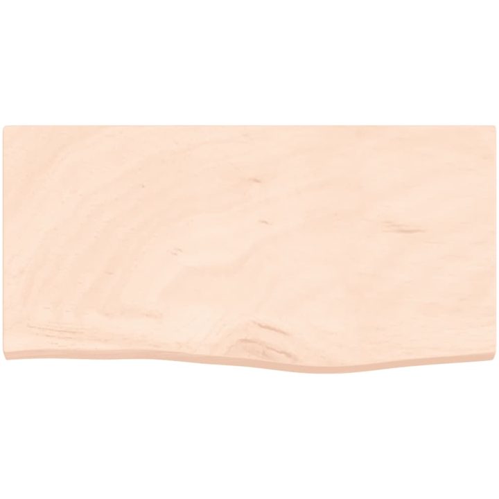 Bänkskiva för badrum 60x30x(2-4) cm obehandlat massivt trä vidaXL 60 x 30 x 4 cm – bild 3