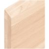 Bänkskiva för badrum 60x30x(2-4) cm obehandlat massivt trä vidaXL 60 x 30 x 4 cm – miniatyr 7
