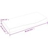 Bänkskiva för badrum 60x30x(2-4) cm obehandlat massivt trä vidaXL 60 x 30 x 4 cm – miniatyr 8