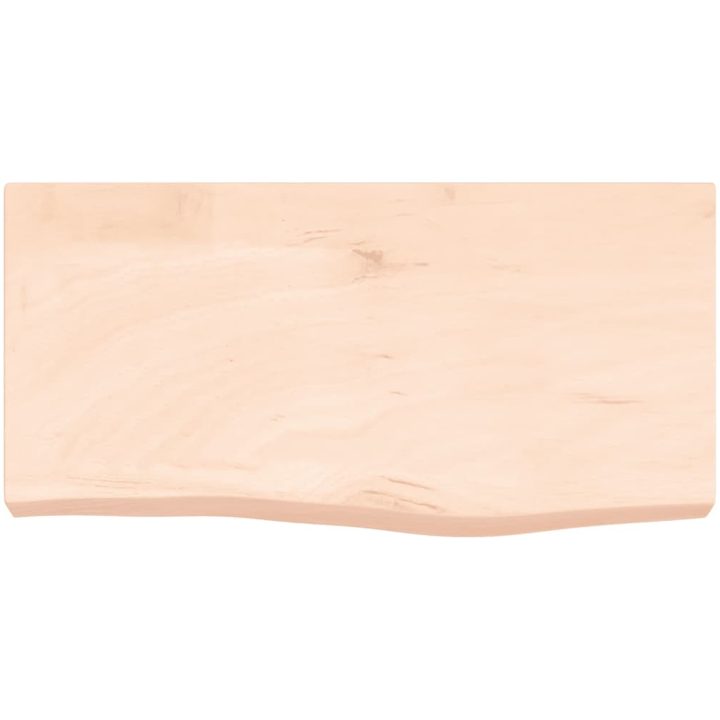Bänkskiva för badrum 60x30x(2-6) cm obehandlat massivt trä vidaXL 60 x 30 x 6 cm – bild 3
