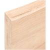 Bänkskiva för badrum 60x30x(2-6) cm obehandlat massivt trä vidaXL 60 x 30 x 6 cm – miniatyr 7