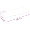 Bänkskiva för badrum 60x30x(2-6) cm obehandlat massivt trä vidaXL 60 x 30 x 6 cm – miniatyr 8