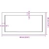 Bänkskiva för badrum 60x30x(2-6) cm obehandlat massivt trä vidaXL 60 x 30 x 6 cm – miniatyr 9