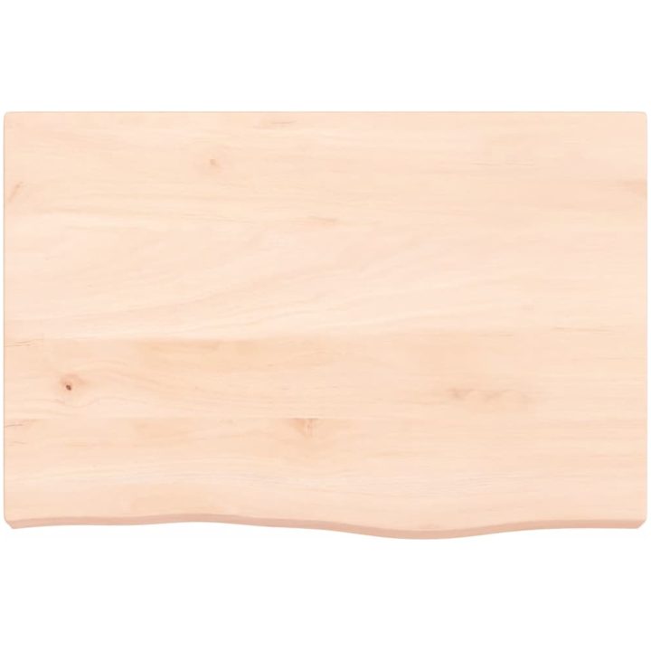 Bänkskiva för badrum 60x40x(2-6) cm obehandlat massivt trä vidaXL 60 x 40 x 6 cm – bild 3