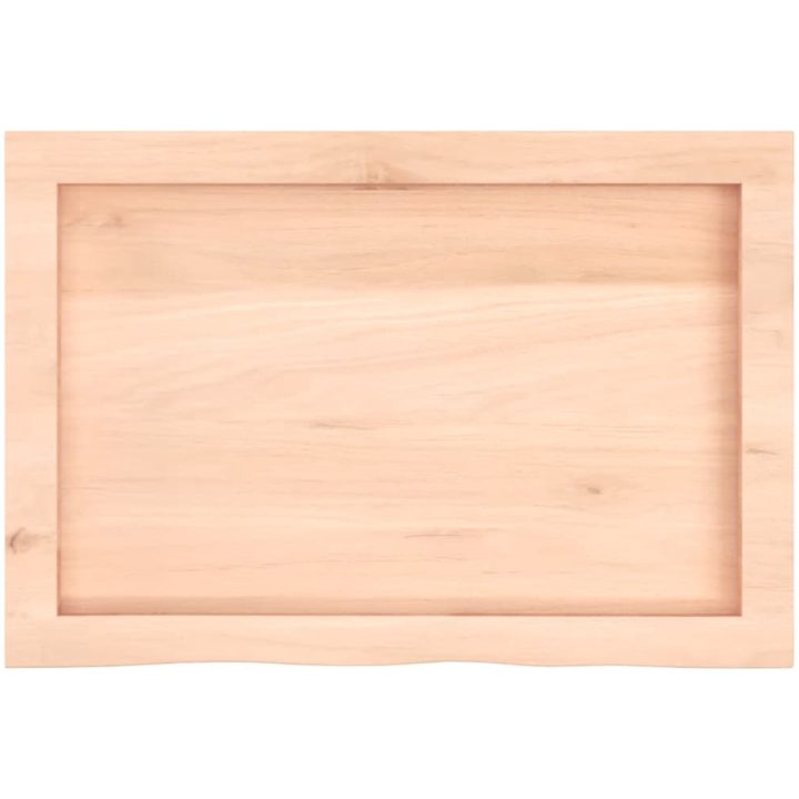 Bänkskiva för badrum 60x40x(2-6) cm obehandlat massivt trä vidaXL 60 x 40 x 6 cm – bild 4