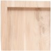 Bänkskiva för badrum 60x40x(2-6) cm obehandlat massivt trä vidaXL 60 x 40 x 6 cm – miniatyr 6
