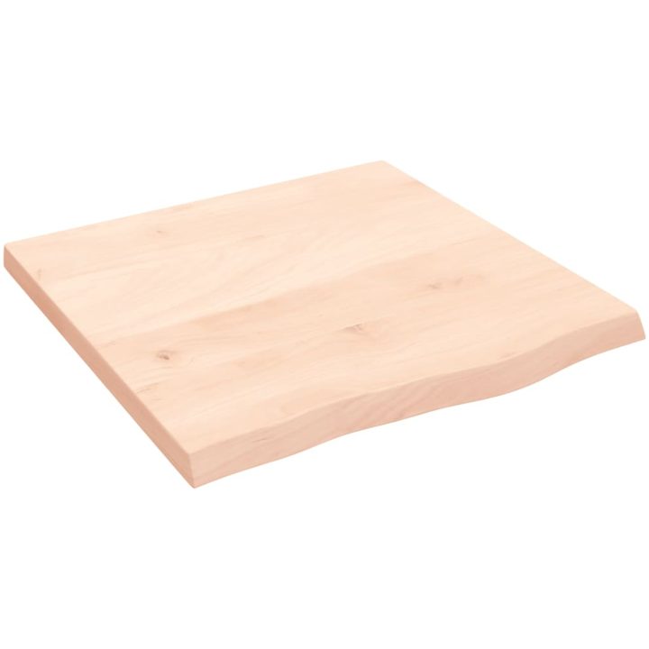 Bänkskiva för badrum 60x60x(2-4) cm obehandlat massivt trä vidaXL 60 x 60 x 4 cm – bild 2