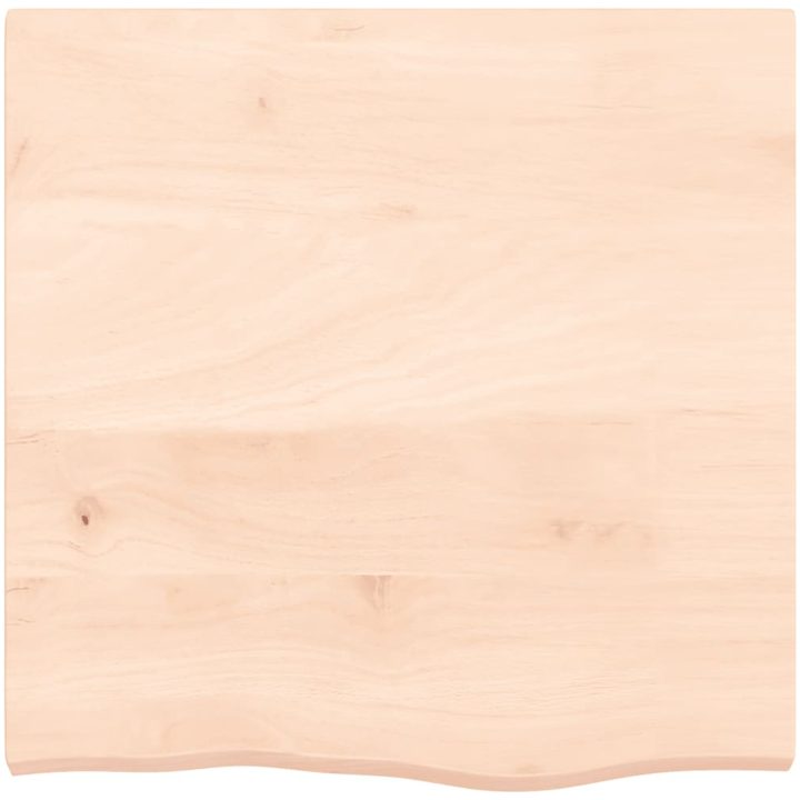 Bänkskiva för badrum 60x60x(2-4) cm obehandlat massivt trä vidaXL 60 x 60 x 4 cm – bild 3