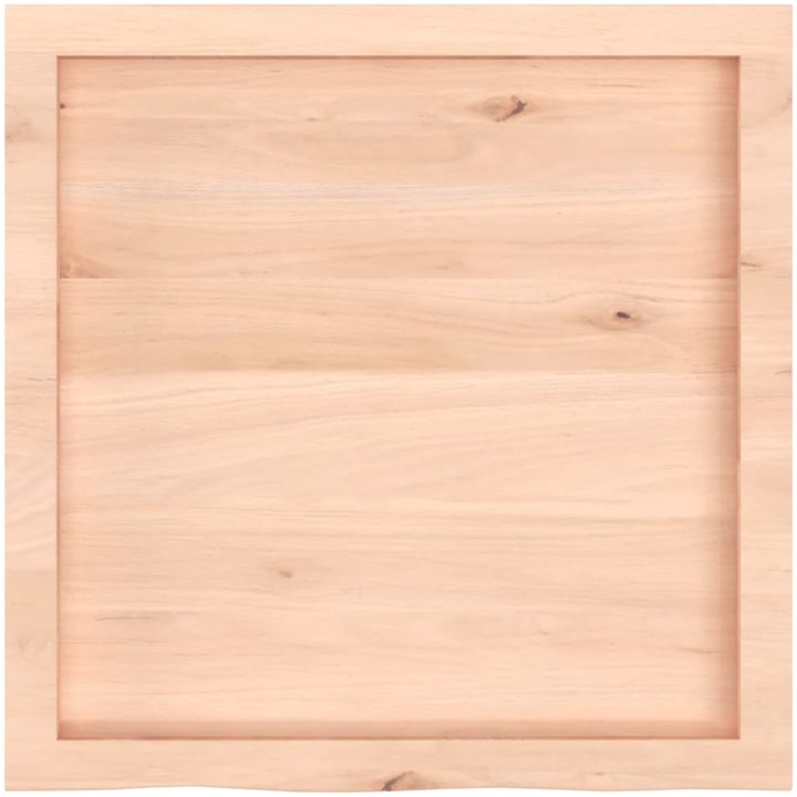 Bänkskiva för badrum 60x60x(2-4) cm obehandlat massivt trä vidaXL 60 x 60 x 4 cm – bild 4