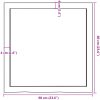Bänkskiva för badrum 60x60x(2-4) cm obehandlat massivt trä vidaXL 60 x 60 x 4 cm – miniatyr 9