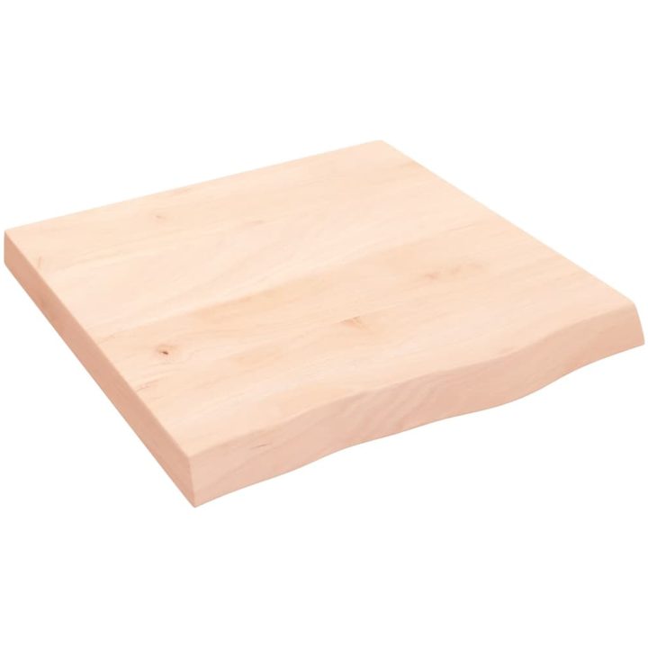 Bänkskiva för badrum 60x60x(2-6) cm obehandlat massivt trä vidaXL 60 x 60 x 6 cm – bild 2