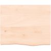 Bänkskiva för badrum 60x60x(2-6) cm obehandlat massivt trä vidaXL 60 x 60 x 6 cm – miniatyr 3