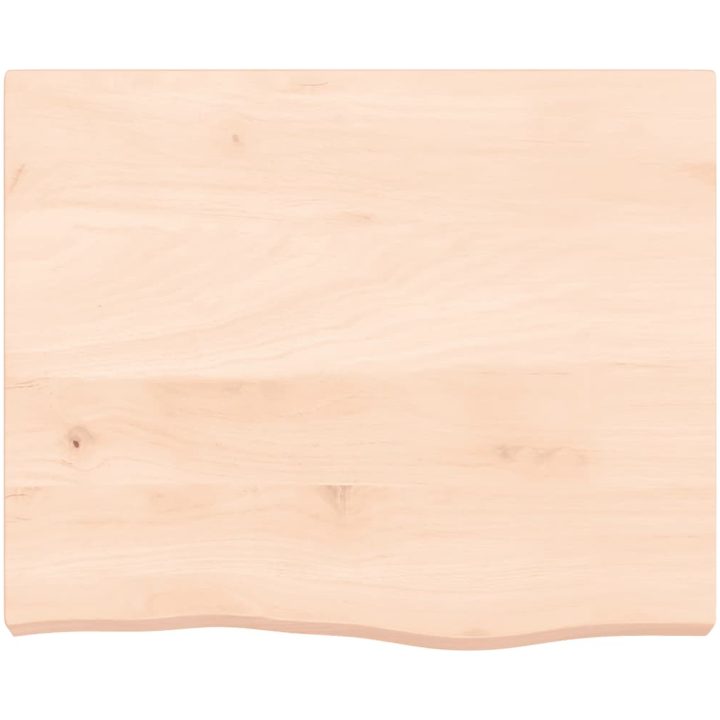 Bänkskiva för badrum 60x60x(2-6) cm obehandlat massivt trä vidaXL 60 x 60 x 6 cm – bild 3