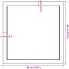 Bänkskiva för badrum 60x60x(2-6) cm obehandlat massivt trä vidaXL 60 x 60 x 6 cm – miniatyr 9