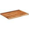 Bänkskiva för badrum 70x60x2,5 cm rektangulär massiv akacia vidaXL 70 x 60 x 2.5 cm – miniatyr 3