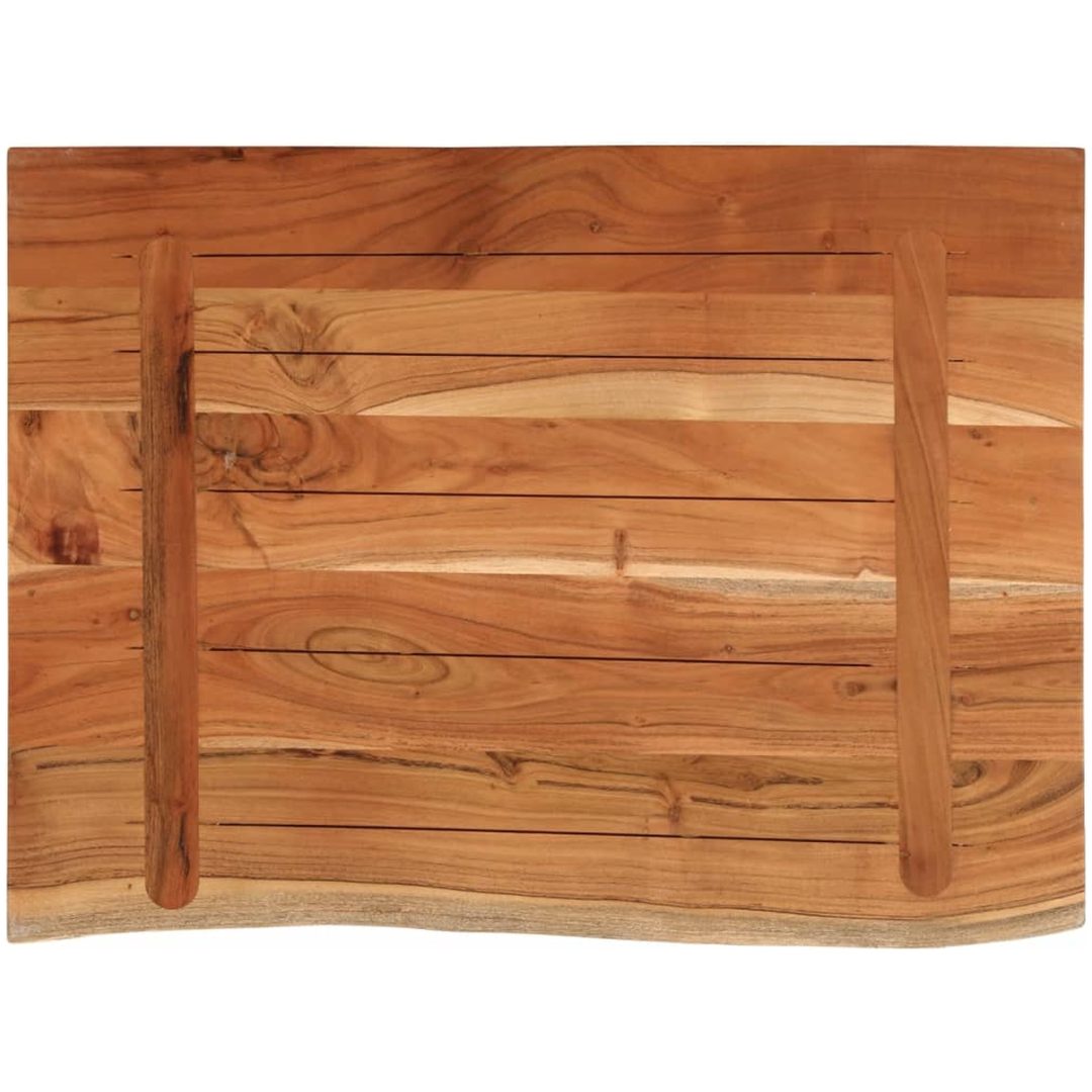 Bänkskiva för badrum 70x60x2,5 cm rektangulär massiv akacia vidaXL 70 x 60 x 2.5 cm – bild 5