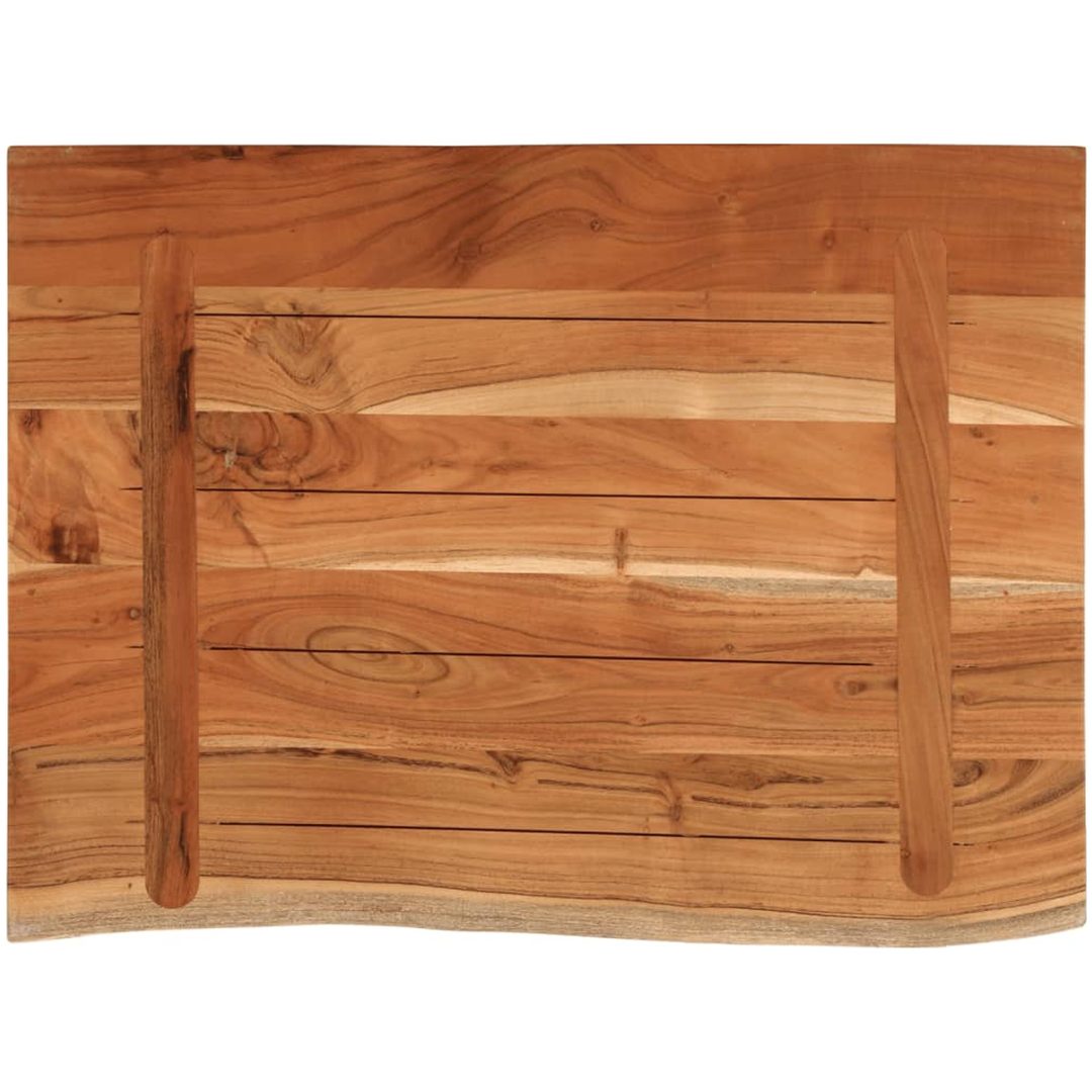 Bänkskiva för badrum 70x60x3,8 cm rektangulär massiv akacia vidaXL 70 x 60 x 3.8 cm – bild 5