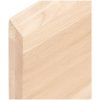 Bänkskiva för badrum 80x30x(2-4) cm obehandlat massivt trä vidaXL 80 x 30 x 4 cm – miniatyr 7