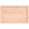 Bänkskiva för badrum 80x50x(2-4) cm obehandlat massivt trä vidaXL 80 x 50 x 4 cm – miniatyr 4