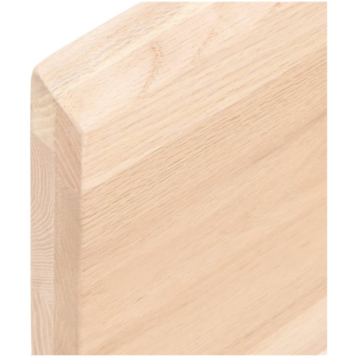 Bänkskiva för badrum 80x50x(2-4) cm obehandlat massivt trä vidaXL 80 x 50 x 4 cm – bild 7