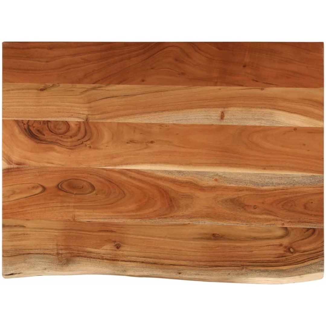 Bänkskiva för badrum 80x60x2,5 cm rektangulär massiv akacia vidaXL 80 x 60 x 2.5 cm – bild 2