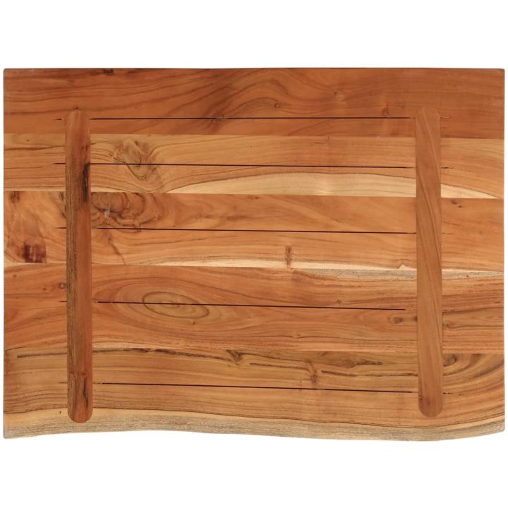 Bänkskiva för badrum 80x60x2,5 cm rektangulär massiv akacia vidaXL 80 x 60 x 2.5 cm – bild 5