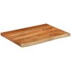 Bänkskiva för badrum 80x60x3,8 cm rektangulär massiv akacia vidaXL 80 x 60 x 3.8 cm – miniatyr 3