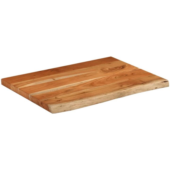Bänkskiva för badrum 80x60x3,8 cm rektangulär massiv akacia vidaXL 80 x 60 x 3.8 cm – bild 3