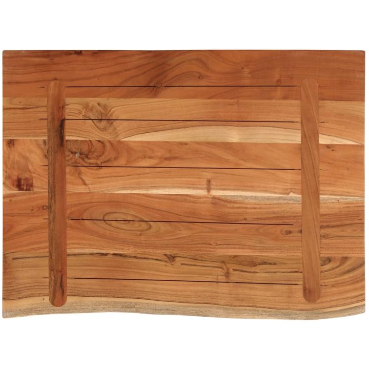 Bänkskiva för badrum 80x60x3,8 cm rektangulär massiv akacia vidaXL 80 x 60 x 3.8 cm – bild 5
