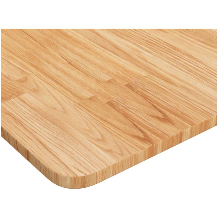 Bänkskiva för badrum ljusbrun behandlat massivt trä vidaXL 60 x 40 x 1.5 cm – bild 3