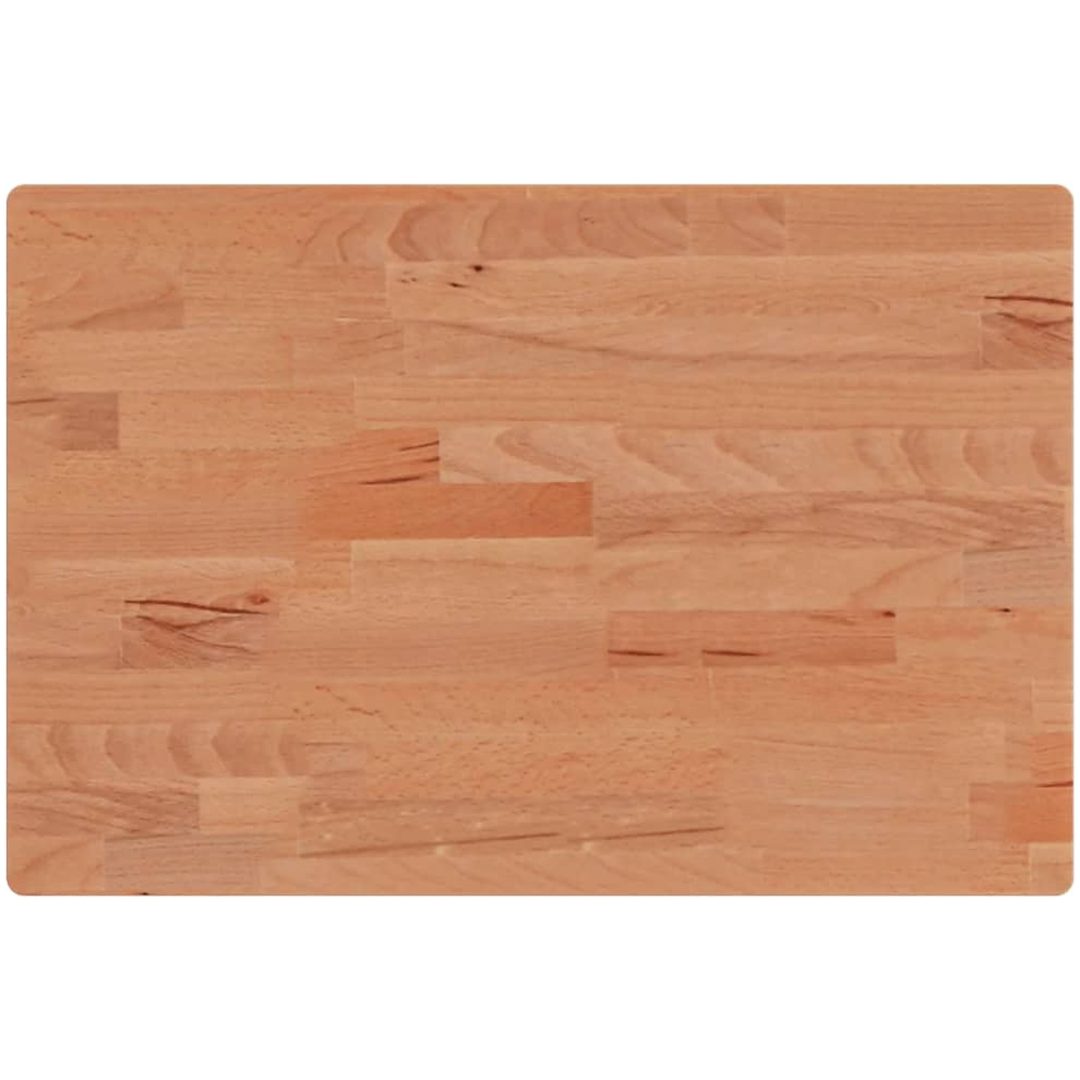 Bänkskiva för badrum massivt bokträ vidaXL 60 x 40 x 1.5 cm – bild 2