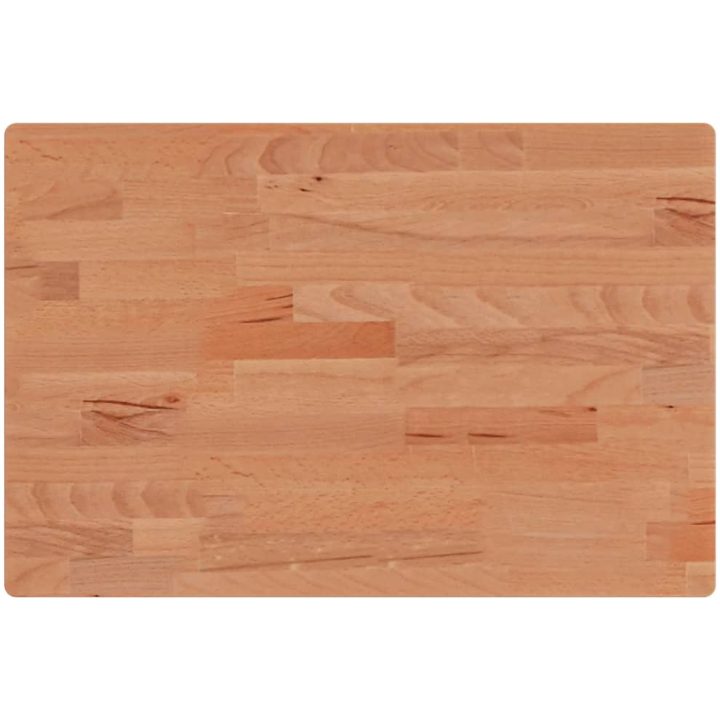 Bänkskiva för badrum massivt bokträ vidaXL 60 x 40 x 1.5 cm – bild 2