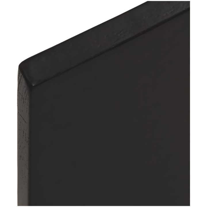 Bänkskiva för badrum mörkbrun behandlat massivt trä vidaXL 40 x 30 x 2 cm – bild 4