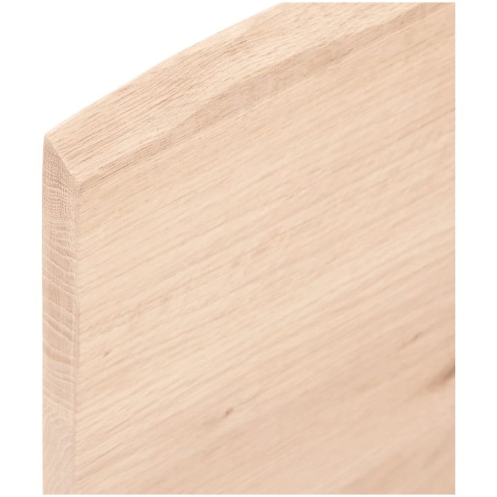 Bänkskiva för badrum obehandlat massivt trä vidaXL 60 x 30 x 2 cm – bild 5