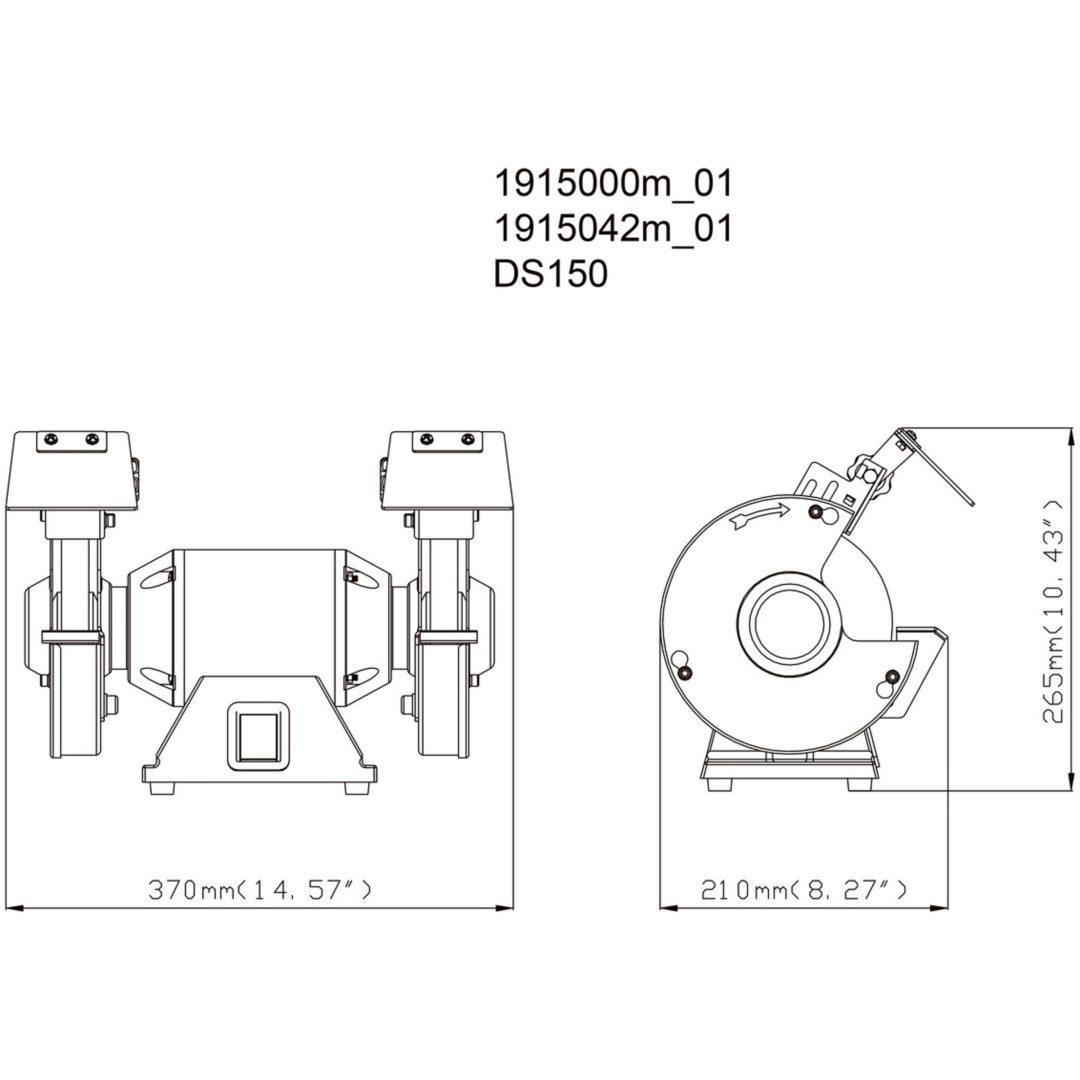 Bänkslip En fas / 230V DS 150 METABO – bild 2