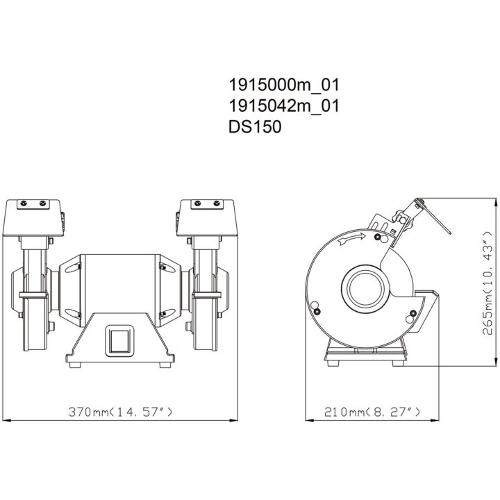 Bänkslip En fas / 230V DS 150 METABO – bild 2