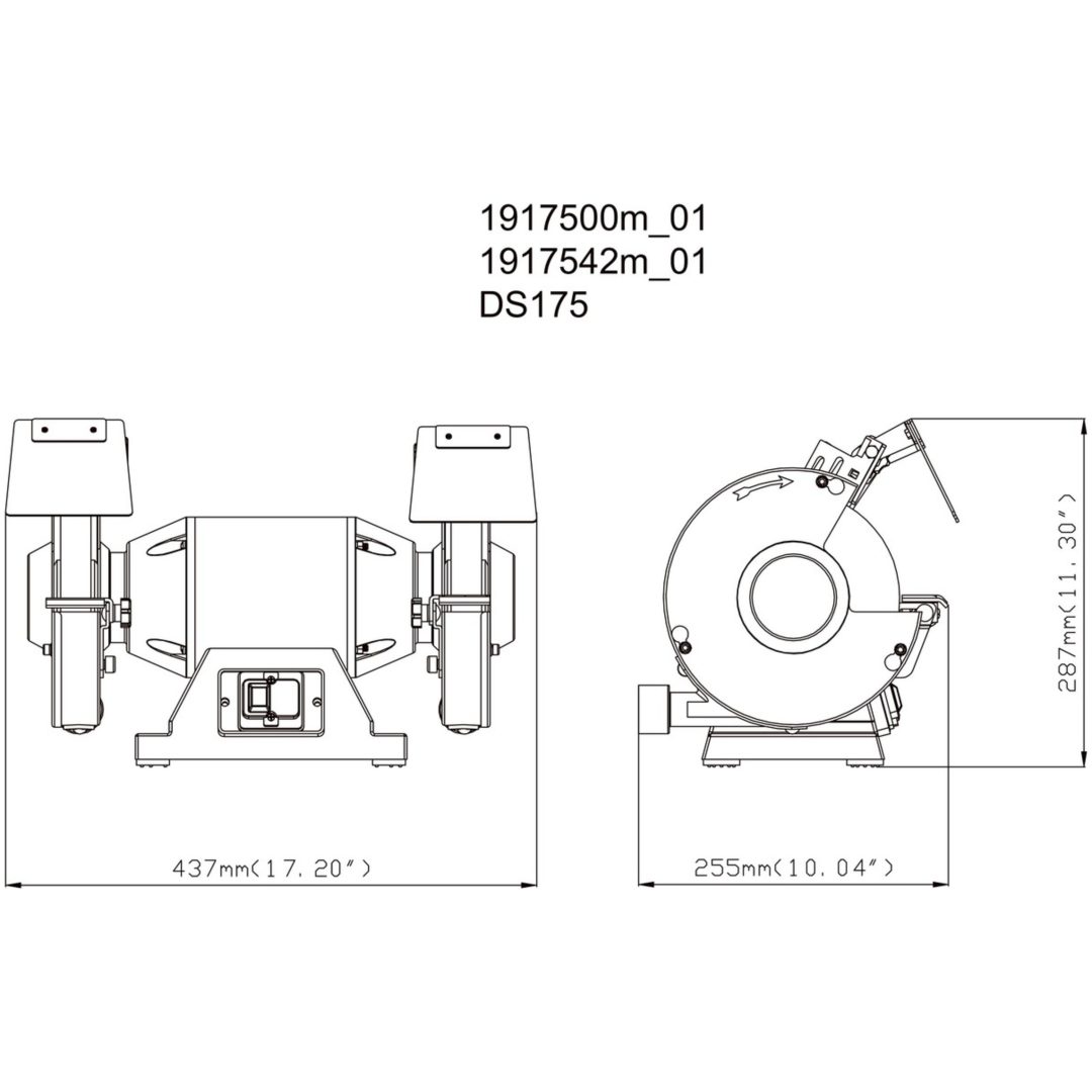 Bänkslip En fas / 230V DS 175 METABO – bild 2