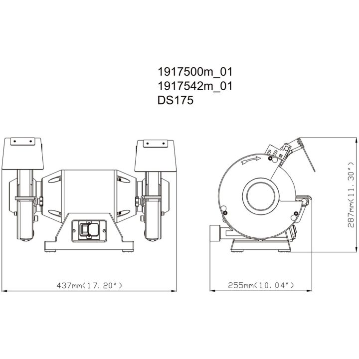 Bänkslip En fas / 230V DS 175 METABO – bild 2