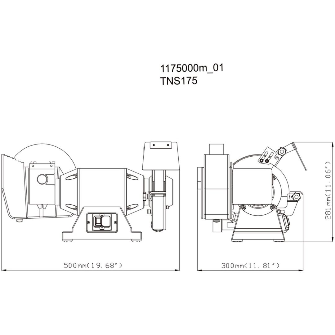 Bänkslip En fas / 230V TNS 175 METABO – bild 2