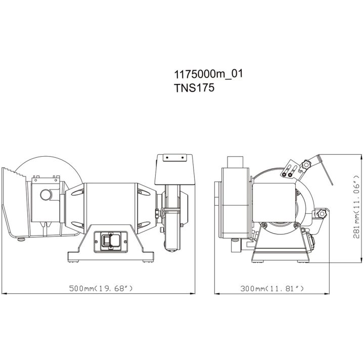 Bänkslip En fas / 230V TNS 175 METABO – bild 2