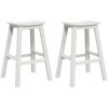 Bar Stolar 2 st Vit HDPE vidaXL 52 x 43 x 73.5 cm – miniatyr 2