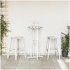 Bar Stolar 2 st Vit HDPE vidaXL 52 x 43 x 73.5 cm – miniatyr 3